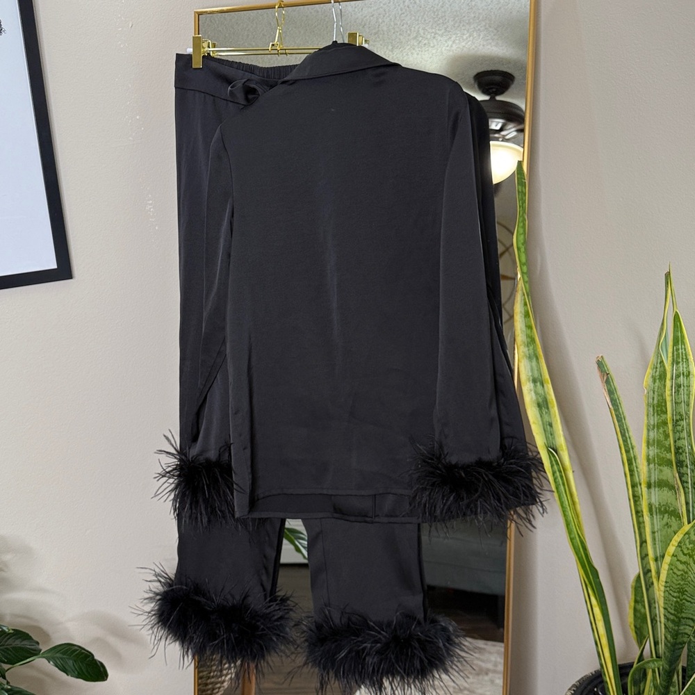 Nadine Merabi Darcie black pajamas NWOT - Picture 7 of 8